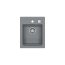 Alveus Atrox 10 Zlewozmywak granitowy jednokomorowy 50x40 cm beton 1139770 - zdjęcie 1