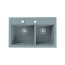 Alveus Atrox 50 Zlewozmywak granitowy dwukomorowy 79x50 cm concrete 1132001 - zdjęcie 1