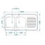 Alveus Classic 100 Zlewozmywak stalowy dwukomorowy 120x60 cm satyna 1009084 - zdjęcie 2