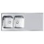 Alveus Classic Pro 110 Zlewozmywak stalowy dwukomorowy 140x60 cm satyna 1132129 - zdjęcie 1