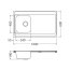 Alveus Classic Pro 70 Zlewozmywak stalowy jednokomorowy 100x60 cm satyna 1130471 - zdjęcie 3