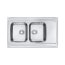 Alveus Classic Pro 80 Zlewozmywak stalowy dwukomorowy 100x60 cm satyna 1130472 - zdjęcie 1
