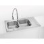 Alveus Classic Pro 80 Zlewozmywak stalowy dwukomorowy 100x60 cm satyna 1130472 - zdjęcie 2