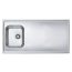 Alveus Classic Pro 90 Zlewozmywak stalowy jednokomorowy 120x60 cm satyna 1130473 - zdjęcie 1