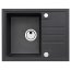 Alveus Intermezzo 30 Zlewozmywak granitowy 62x48 cm 1-komorowy z ociekaczem czarny 1303091 - zdjęcie 1