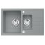Alveus Intermezzo 70 Zlewozmywak granitowy 78x48 cm 1,5-komorowy z ociekaczem beton 1307081 - zdjęcie 1