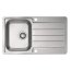 Alveus Line Maxim 20 FS Zlewozmywak stalowy 86,5x50,5 cm 1-komorowy z ociekaczem satyna 1085954 - zdjęcie 1