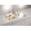 Alveus Line Maxim 20 Zlewozmywak stalowy 86x50 cm 1-komorowy z ociekaczem satyna 1085945 - zdjęcie 5