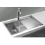 Alveus Stylux 50 Zlewozmywak stalowy 86x51 cm 1-komorowy z ociekaczem satyna 1084294 - zdjęcie 5