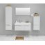 Antado Cantare Regał wysoki 40x31,5x143 cm lewy, biały połysk FSM-392GTL-47/47/650466 - zdjęcie 4