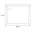 Antado Rustic Lustro w ramie 80x75 cm, białe RST-L75x80-14 / 666085 - zdjęcie 2