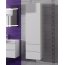 Antado Wave Regał wysoki 40x31,5x150 cm lewy, biały połysk VA-160/2L-WS/667969 - zdjęcie 1