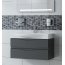 Antado Wave Szafka podumywalkowa 100 cm, grafit mat VA-140/100/2-U164/667891 - zdjęcie 1