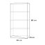 Antado Wave Szafka wisząca 40x20x80 cm prawa, grafit mat VA-119R-U164/667860 - zdjęcie 2