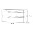 Antado Wave Szafka z umywalką 100 cm, grafit mat VA-140/100/2-U164+UCS-LY-100 - zdjęcie 4