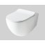 Art Ceram File 2.0 Zestaw Toaleta WC bez kołnierza 52x37 cm + deska wolnoopadająca biały mat  FLV0040530+FLA01405 - zdjęcie 1