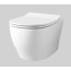 Art Ceram Ten 4.0 Zestaw Toaleta WC bez kołnierza 52x36 cm + deska wolnoopadająca biały TEV0060100+TEA005 - zdjęcie 1