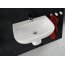 Art Ceram Ten Umywalka wisząca 65x51 cm z przelewem z otworem na baterię biała TEL00101;00 - zdjęcie 4