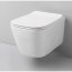 ArtCeram A16 Mini Zestaw Toaleta WC podwieszana 45x36 cm Rimless bez kołnierza, biała ASV00501;00+ASA00201 - zdjęcie 1