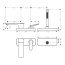 Axor Citterio C Bateria nawannowa 3 otworowa szlif kwadratowy chrom 49431000 - zdjęcie 2