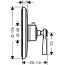 Axor Montreux High Flow Bateria prysznicowa termostatyczna podtynkowa chrom 16824000 - zdjęcie 2