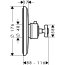 Axor Montreux High Flow Bateria prysznicowa termostatyczna podtynkowa nikiel szczotkowany 16815820 - zdjęcie 2