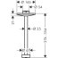 Axor One Ramię deszczownicy sufitowe 30 cm biały mat 48496700 - zdjęcie 2