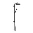 Axor One Zestaw prysznicowy podtynkowy z deszczownicą czarny mat 48790670 - zdjęcie 1