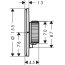 Axor ShowerSelect ID Bateria prysznicowa termostatyczna podtynkowa 1 odbiornik czarny chrom połysk 36756330 - zdjęcie 2