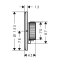 Axor ShowerSelect ID Bateria prysznicowa termostatyczna podtynkowa 1 odbiornik czarny mat 36756670 - zdjęcie 2