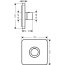 Axor ShowerSelect Soft Cube Bateria termostatyczna HighFlow podtynkowa chrom 36711000 - zdjęcie 2