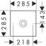 Axor Suite Umywalka nablatowa 28,5x28,5 cm stal nierdzewna optyczna 42002800 - zdjęcie 2