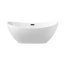 Balneo Parma Wanna wolnostojąca 170x72 cm biała + syfon klik klak czarny J0101030301-1 - zdjęcie 1