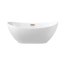 Balneo Parma Wanna wolnostojąca 170x72 cm biała + syfon klik klak miedziany J0101060301-1 - zdjęcie 1