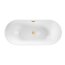 Balneo Parma Wanna wolnostojąca 170x72 cm biała + syfon klik klak złoty J0101040301-1 - zdjęcie 2