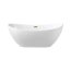 Balneo Parma Wanna wolnostojąca 170x72 cm biała + syfon klik klak złoty J0101040301-1 - zdjęcie 1