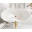 Balneo Parma Wanna wolnostojąca 170x72 cm biała + syfon klik klak złoty lustrzany J0101050301-1 - zdjęcie 9