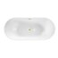 Balneo Parma Wanna wolnostojąca 170x72 cm biała + syfon klik klak złoty lustrzany J0101050301-1 - zdjęcie 2