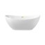 Balneo Parma Wanna wolnostojąca 170x72 cm biała + syfon klik klak złoty lustrzany J0101050301-1 - zdjęcie 1