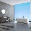 Balneo Roma Wanna wolnostojąca 170x80 cm biała + syfon klik klak chrom J0101010101-1 - zdjęcie 9