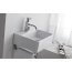 Bathco Bergamo Umywalka wisząca lub nablatowa 33x30x11 cm, biała 0010B - zdjęcie 2