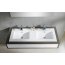 Bathco Liebana Umywalka wpuszczana w blat 121x46x15 cm podwójna, biała 4068 - zdjęcie 1