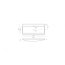 Bathco Manhattan Umywalka wpuszczana w blat 100x45x13 cm dolomitowa, biała 0506 - zdjęcie 3