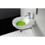 Bathco Marsella Verde Umywalka nablatowa 40x50 cm biała/zielona 4036VE - zdjęcie 1