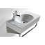 Bathco Rimini Umywalka nablatowa 62x35x12 cm, biała 0025 - zdjęcie 2