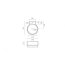 Bathco Sherry Umywalka wisząca 28x33,5x11 cm z relingiem, biała 4905 - zdjęcie 3