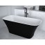Besco Assos Black&White Wanna wolnostojąca 160x70 cm biała/czarna WMD-160-AWW - zdjęcie 5