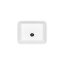 Besco Assos Matt Black&White Umywalka nablatowa 50x40 cm biały połysk/czarny mat UMMC-A-NB - zdjęcie 1