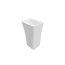 Besco Assos S-line Matt Umywalka wolnostojąca 50x40 cm biały połysk/biały mat UMMB-AP-WO - zdjęcie 1
