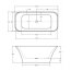 Besco Assos S-Line Wanna wolnostojąca 160x70 cm biała WMD-160ASGR - zdjęcie 3